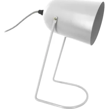 Lampička Present time Bílá matná kovová stolní lampa Riley 30 cm