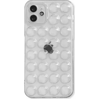 Ochranný kryt s bublinami pro iPhone 12 Pro Max - čirý