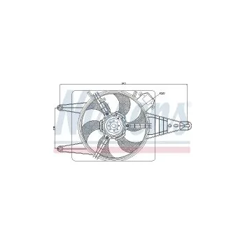 Motor automobilu Ventilátor chladiče NISSENS 85506