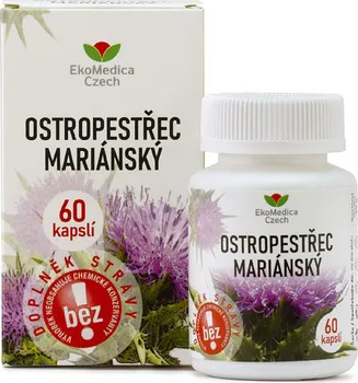 Přírodní produkt EkoMedica Czech Ostropestřec mariánský 60 cps.