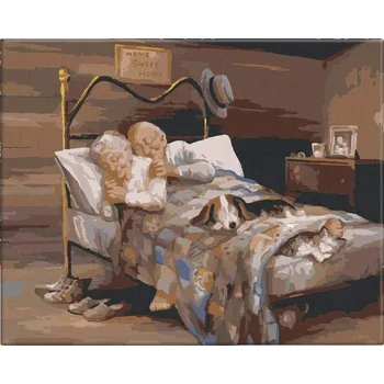 Malování podle čísel - Navždy - 50x40 cm, bez dřevěného rámu - CZ výroba