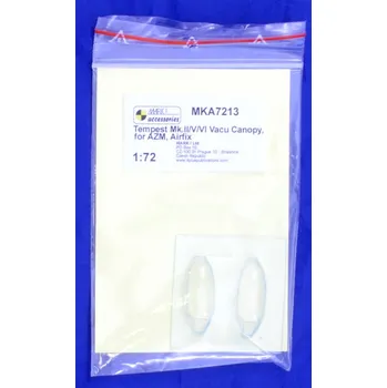 Plastikový model 1/72 Vacu canopy Tempest Mk.II/V/VI (AZ, AIRFIX)