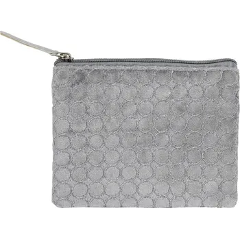 Make-up Šedá sametová taška na make up - 12*16cm