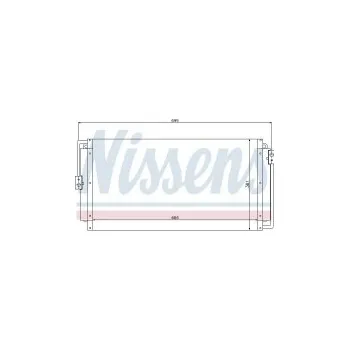 Chladič motoru Chladič klimatizace NISSENS 94554