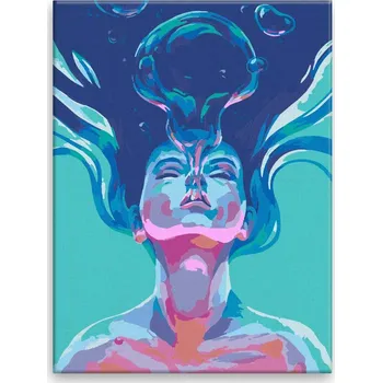 Malování podle čísel - Výdech - 40x50 cm, bez dřevěného rámu - CZ výroba