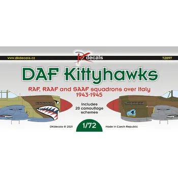 Plastikový model 1/72 DAF Kittyhawks over Italy, 1943-45 (20x camo)