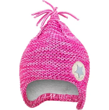 Čepice Little Angel Čepice pletená na uši Outlast ® - růžová Velikost čepic: 1 | 36-38 cm