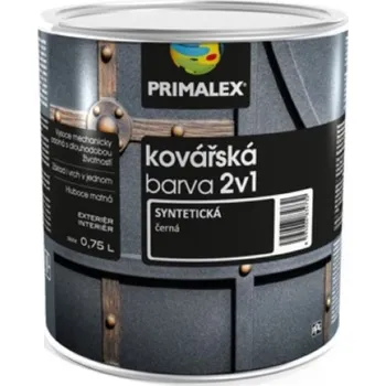 barva na kov PRIMALEX PX kovářská barva 2v1 černá (0.25l)