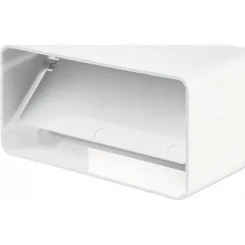 Ventilační potrubí MultiVac PVC spojka na hranaté potrubí s klapkou 120x60 mm