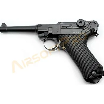 Airsoftová zbraň KWC Airsoftová pistole P08 4”- celokov, blowback, CO2 verze