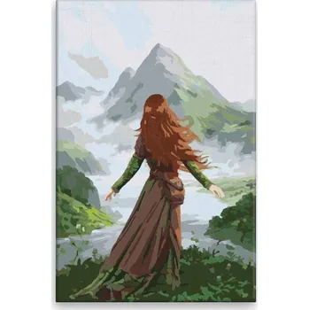 Dětské zboží Malování podle čísel - V hlubokém nádechu - 40x60 cm, bez dřevěného rámu - CZ výroba