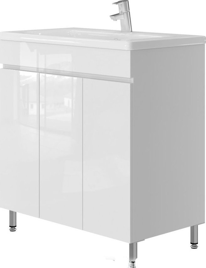 Lavedo Aries 80 koupelnová skříňka s umyvadlem a košem na prádlo