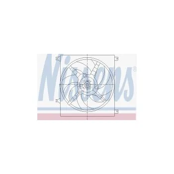 Motor automobilu Ventilátor chladiče NISSENS 85025
