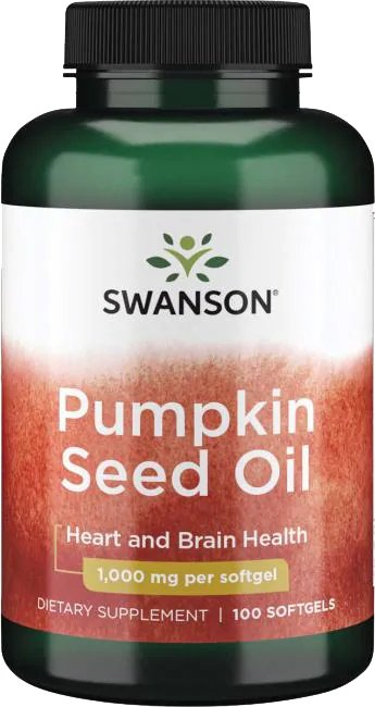 Swanson Pumpkin Seed Oil 1000 mg 100 cps od 319 Kč Zbozi cz