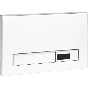 Splachovací tlačítko Sanela Příslušenství - Elektronické ovládací tlačítko splachování WC, do rámu SLR 21, bílá SLW 02A