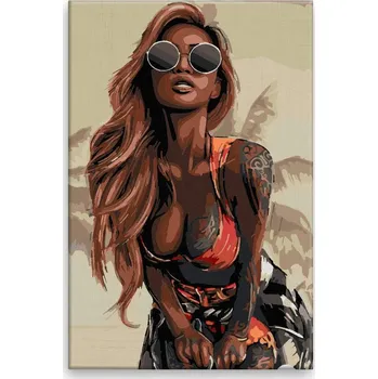 Dětské zboží Malování podle čísel - Tattoo 04 - 40x60 cm, bez dřevěného rámu - CZ výroba