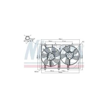 Motor automobilu Ventilátor chladiče NISSENS 85276