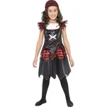 Smiffys Kostým pirátka s šátkem S (4-6 let)