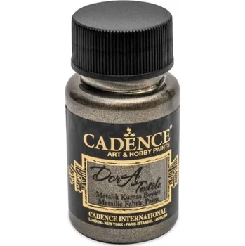Speciální výtvarná barva ACTIVA Cadence barva textilní metal antracitová 50 ml