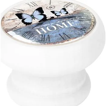Nábytkové kování Nábytková knopka Home Ø 40 mm dřevo bílé