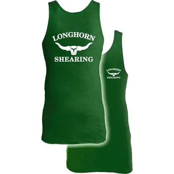 Pracovní zástěra Prodloužené bavlněné tílko Longhorn velikost XXL barva tmavě zelená