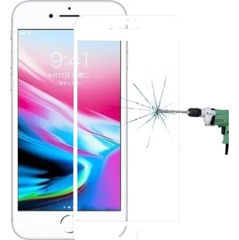 3D tvrzené sklo pro iPhone 7 Plus a 8 Plus - Bílá