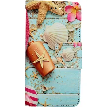 Pouzdro na mobilní telefon Pouzdro iPhone SE 2020 knížkové Mušle (kryt neboli obal na iPhone SE 2020)