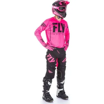 Moto dres FLY RACING LITE 2018 dres na motokros, barva růžová černá XL