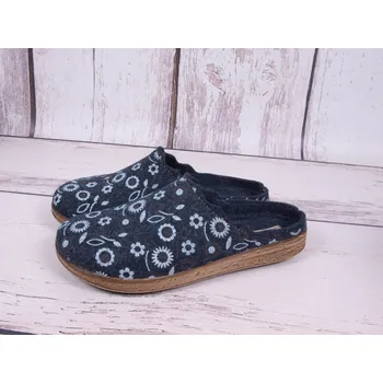 Dámské pantofle Pantofle papuče bačkory Inblu AD24-041 modrošedé s květy velikost: 36