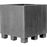 Květináč Jumbo s nohami, barva šedá, více velikostí - PotteryPots Velikost: L - v. 70 cm, ⌀ - cm / v. 90 cm