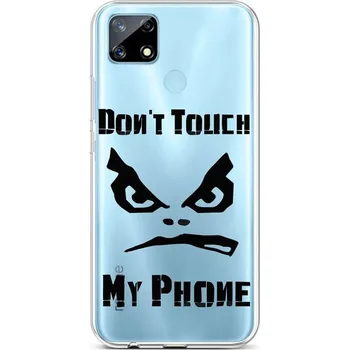 Pouzdro na mobilní telefon Kryt Realme 7i silikon Don't Touch průhledný (obal neboli pouzdro na Realme 7i)