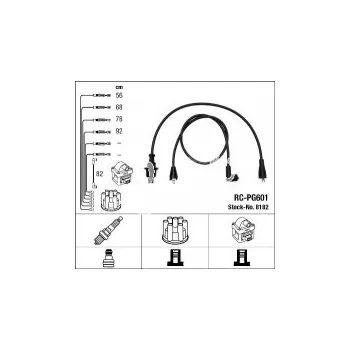 Zapalovací kabel Sada kabelů pro zapalování NGK RC-PG601 - PEUGEOT