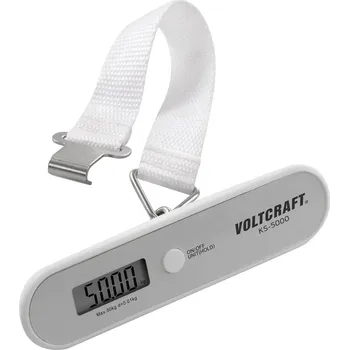 Váha na zavazadla VOLTCRAFT KS-5000 | Max. váživost 50 kg | Rozlišení 10 g | šedá