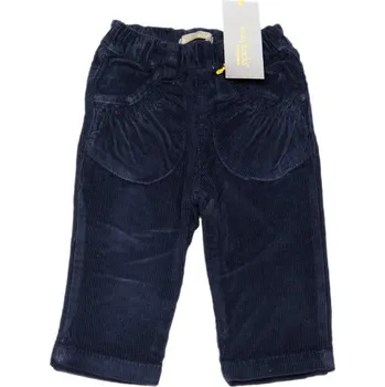 Dívčí kalhoty Corduroy dívčí tmavě modré kalhoty na gumu Velikost: 80