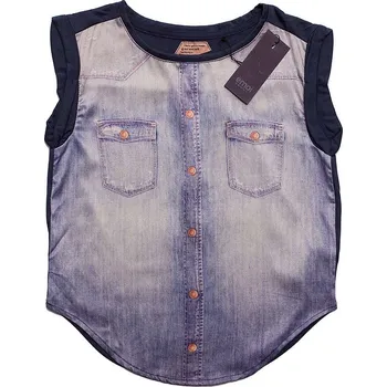 Emoi dívčí tmavě modré tričko bez rukávů Velikost: 164