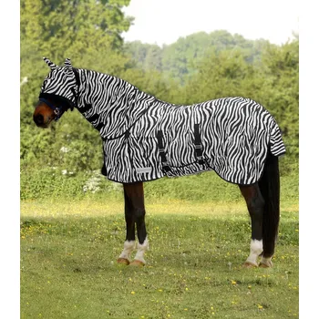 Deka pro koně Síťovaná deka proti hmyzu Waldhausen Zebra - Malý pony (85 cm)
