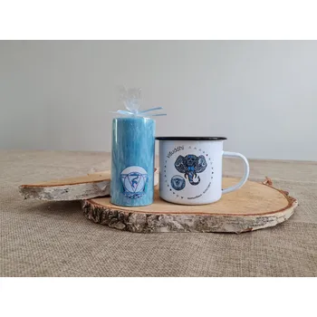 Dárková krabička Supeko čakrový plecháček Višuddhi 300 ml dárkový balíček