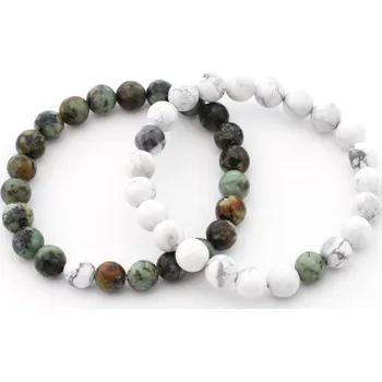 Souprava šperků Sada narámků howlit a africký tyrkys