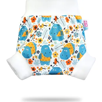 Plenkové kalhoty Petit Lulu s.r.o. Hroši v triku - pull-up svrchní kalhotky - XL