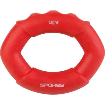 Posilovací kroužek Spokey HAND POWER, červený - měkký