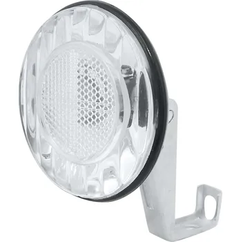 Cyklosvítilna Světlo přední FORCE kulaté 7cm + odrazka a držák