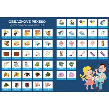 Nakladatelství V lavici Vyjmenovaná slova B + L Pexeso Nakladatelství V lavici Vyjmenovaná slova B + L