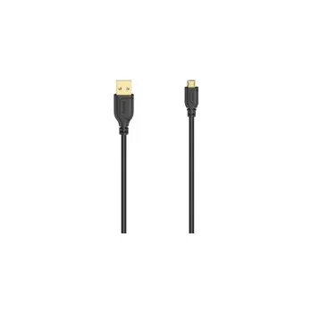Datový kabel Hama micro USB 2.0 kabel Flexi-Slim 0,75 m, černý