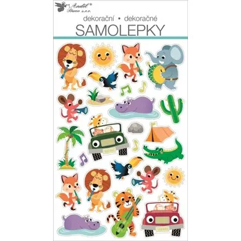 samolepka Anděl Samolepky plastické zvířátka 25 x 14 cm