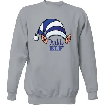 Pánská mikina Pánská mikina s kapucí s potiskem Daddy elf pánské