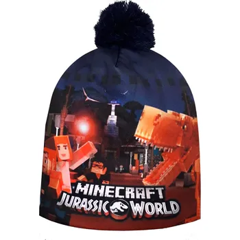 Čepice Čepice dětská Minecraft zimní Jurassic World Velikost: M