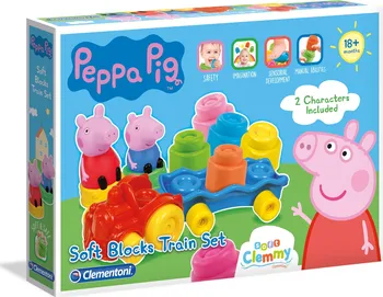 Hračka pro nejmenší Clementoni Clemmy kostky vláček Peppa Pig