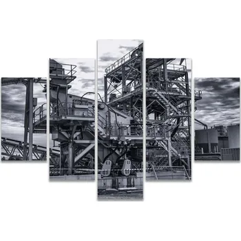 Malvis ® Atypický obraz Industriální motiv Velikost (šířka x výška): pětidílné schody - 100x50 cm