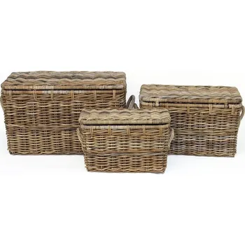 Truhla Ratanová truhla GREY velká