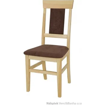 Jídelní židle Drewmax dřevěná čalouněná jídelní židle z masivního dřeva borovice KT118 pacyg